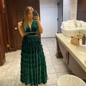 Banco Velvet Flared Dress 